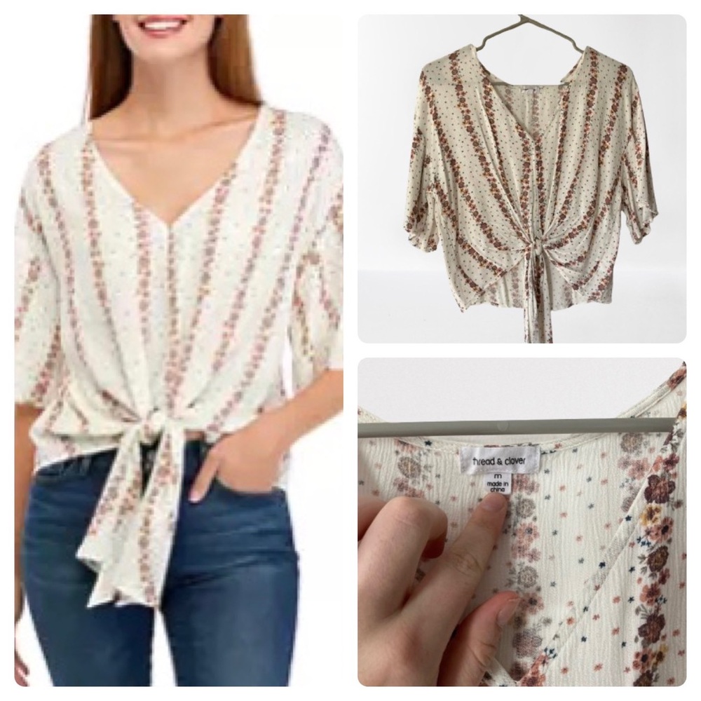 Thread & Clover Tie Up Shirt
